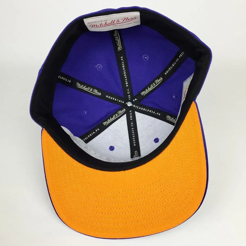 Phoenix Suns Mitchell & Ness Fitted‎ 7 1/4 Flatbill Cap Hat 3D Logo Purple New